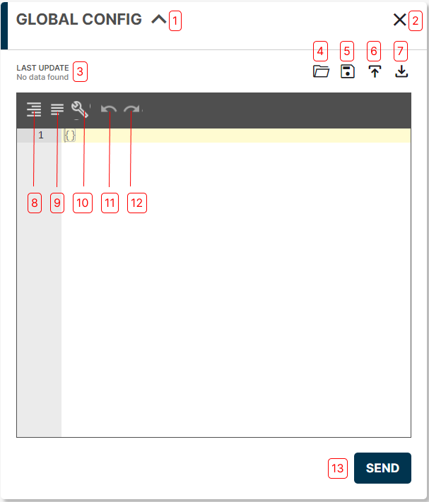 The Global Config Card The Global Config Card