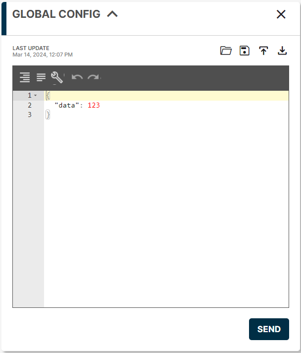 Adding a global config Adding a global config