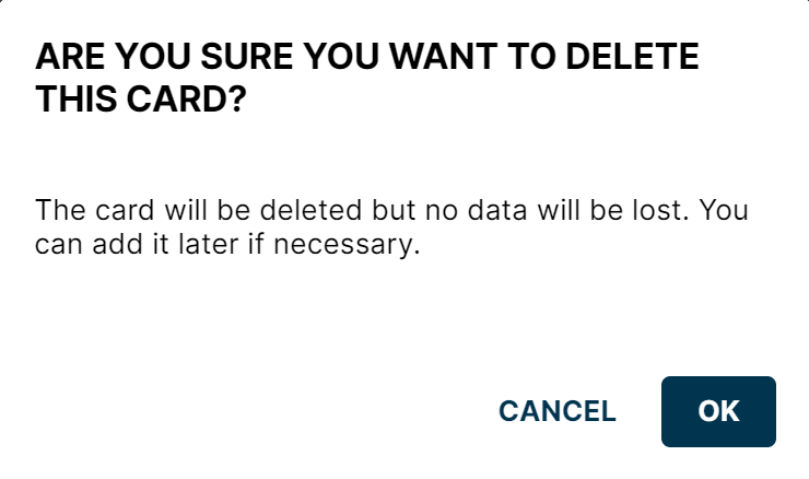 Hide Global Config Card Modal Hide Global Config Card Modal