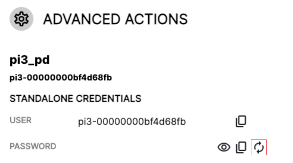 Show Credentials Show Credentials