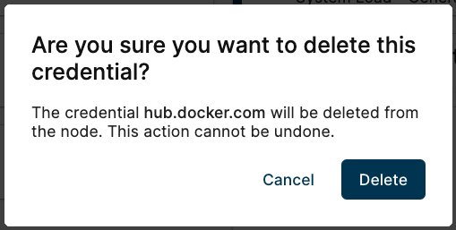 Deleting Credentials Deleting Credentials