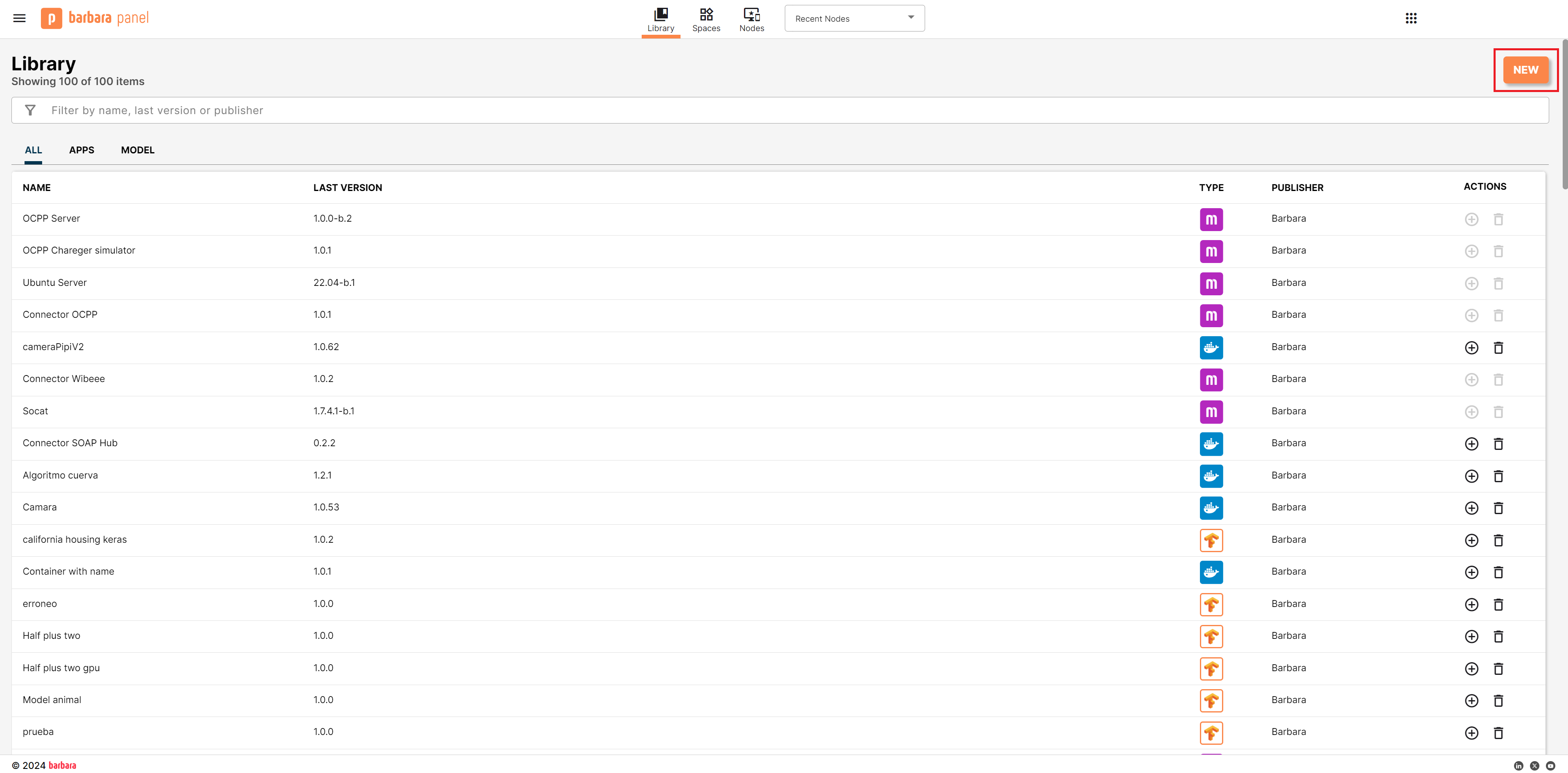 Library page Library page