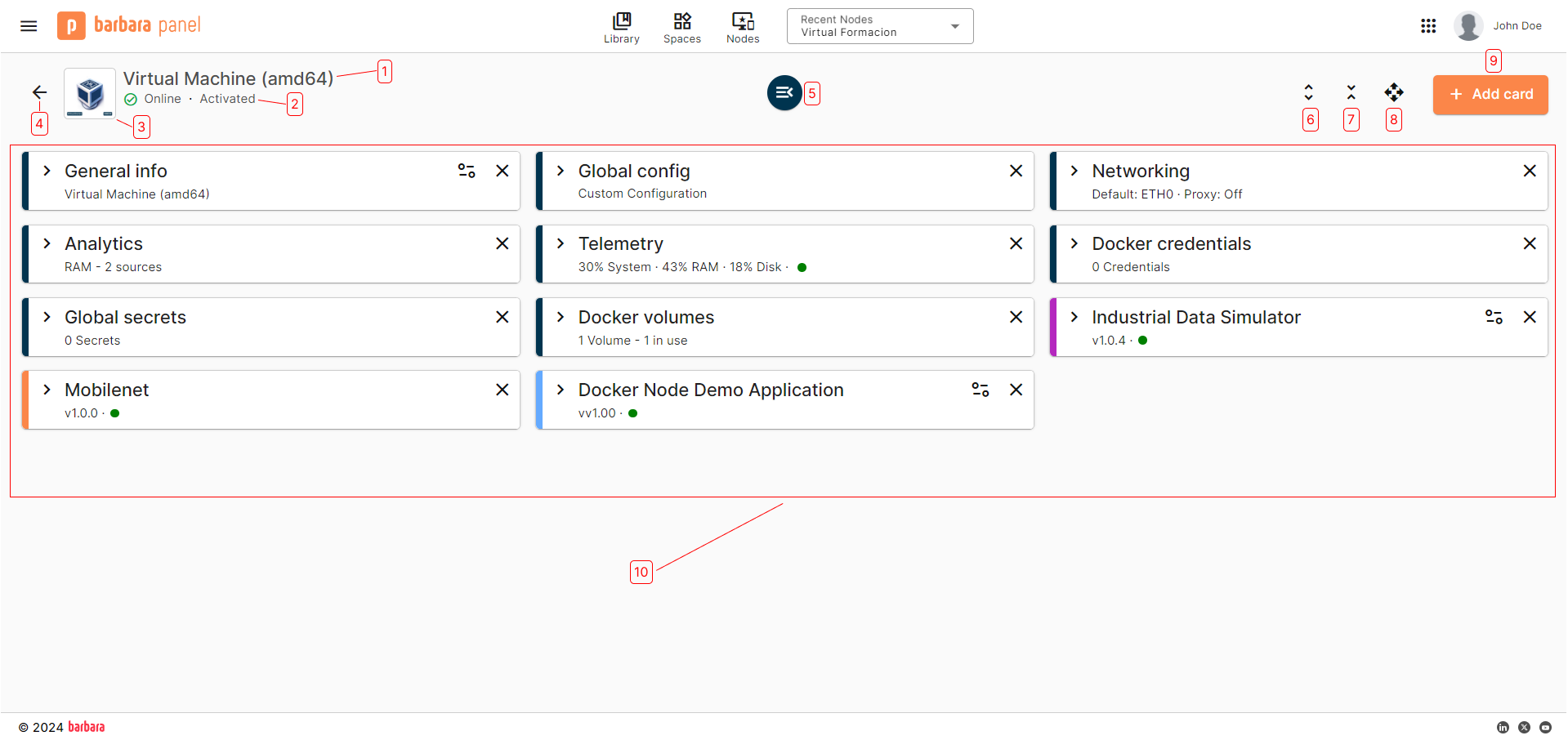 Edge Nodes View User Interface Edge Nodes View User Interface
