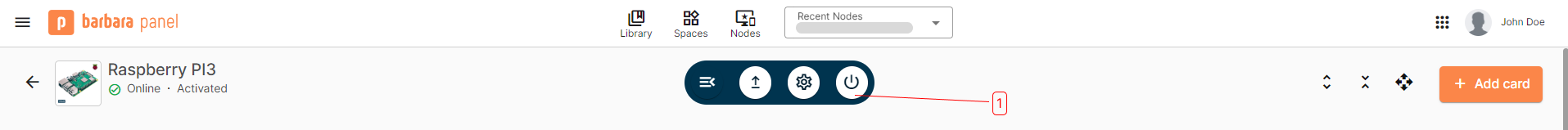 Manage Node Button Manage Node Button