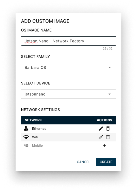 Creating a custom image Creating a custom image