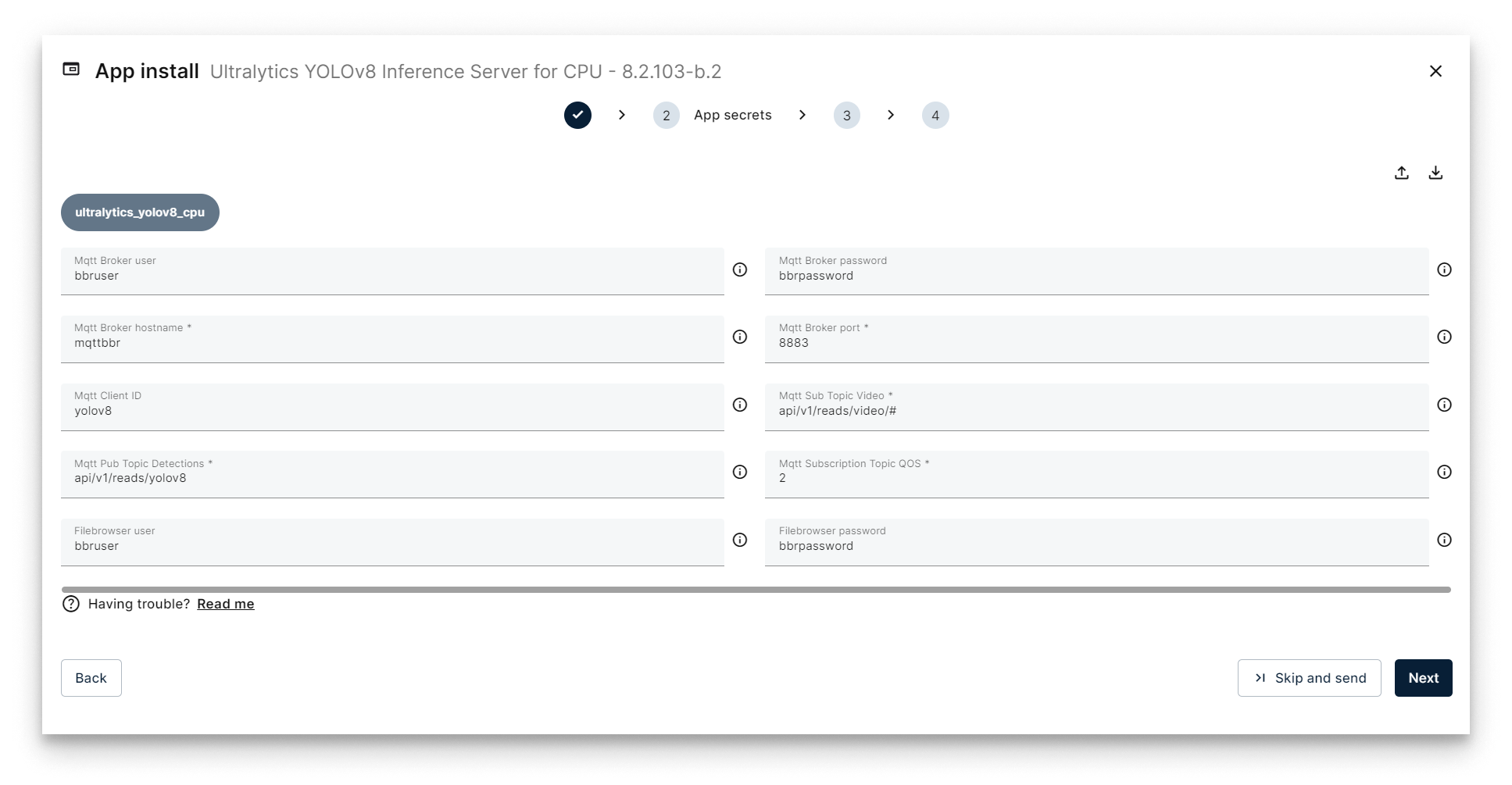Add App Secrets Add App Secrets