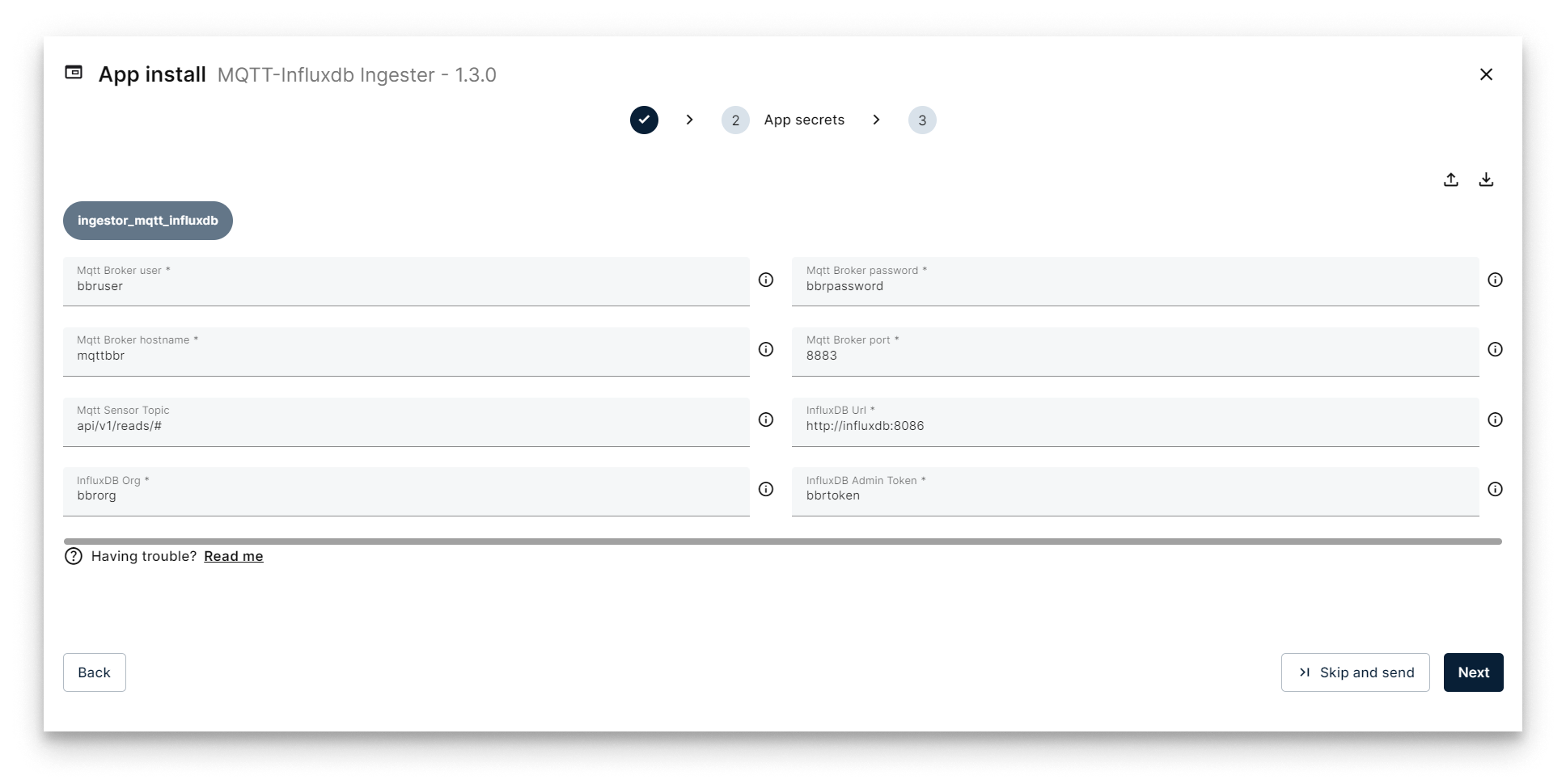 Add App Secrets Add App Secrets