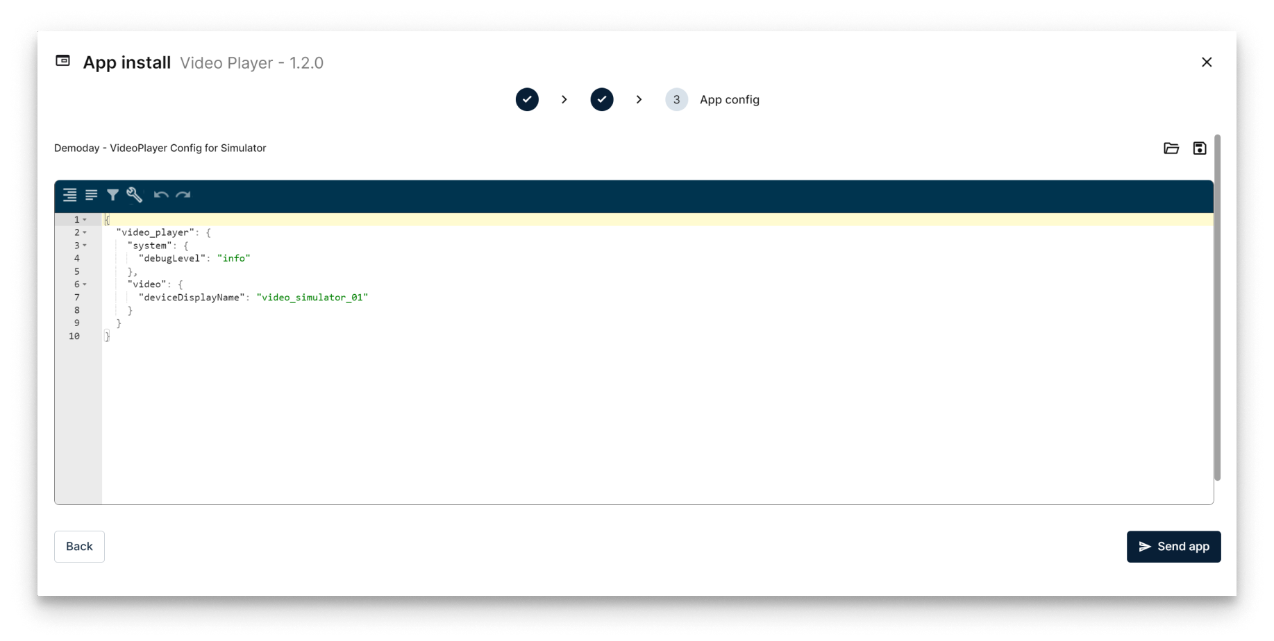 Configure Application Configure Application