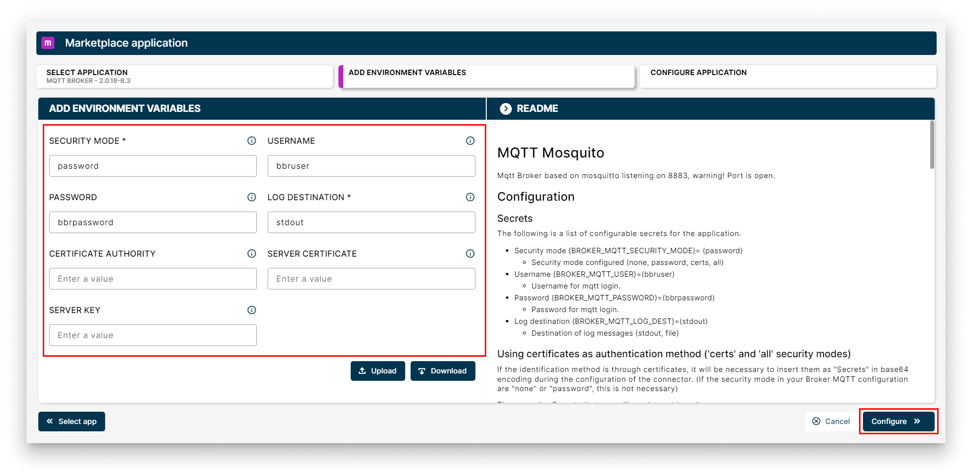 Add Env Variables Add Env Variables