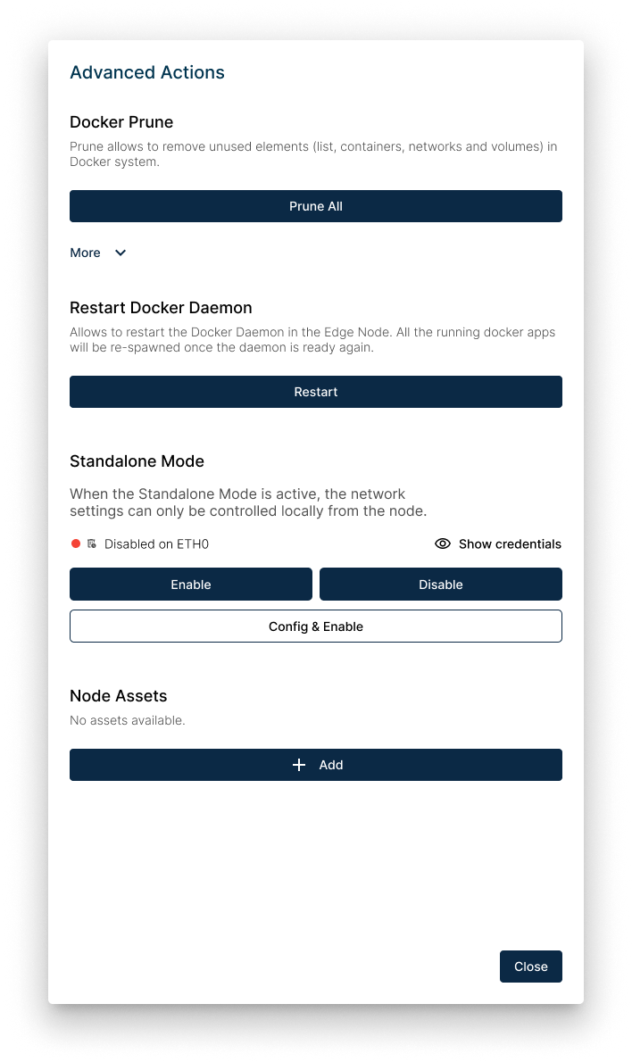 Advanced Actions Lateral Menu Advanced Actions Lateral Menu