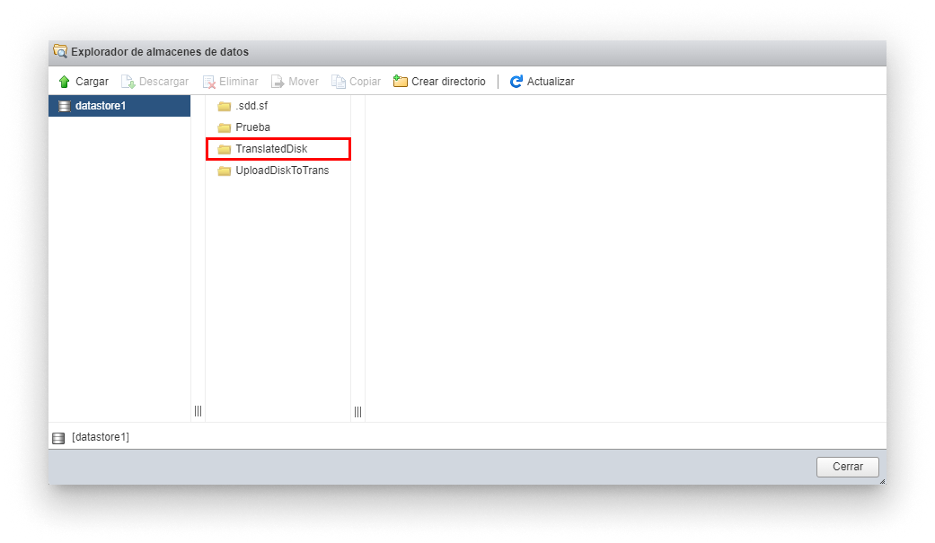 Create conversion folder