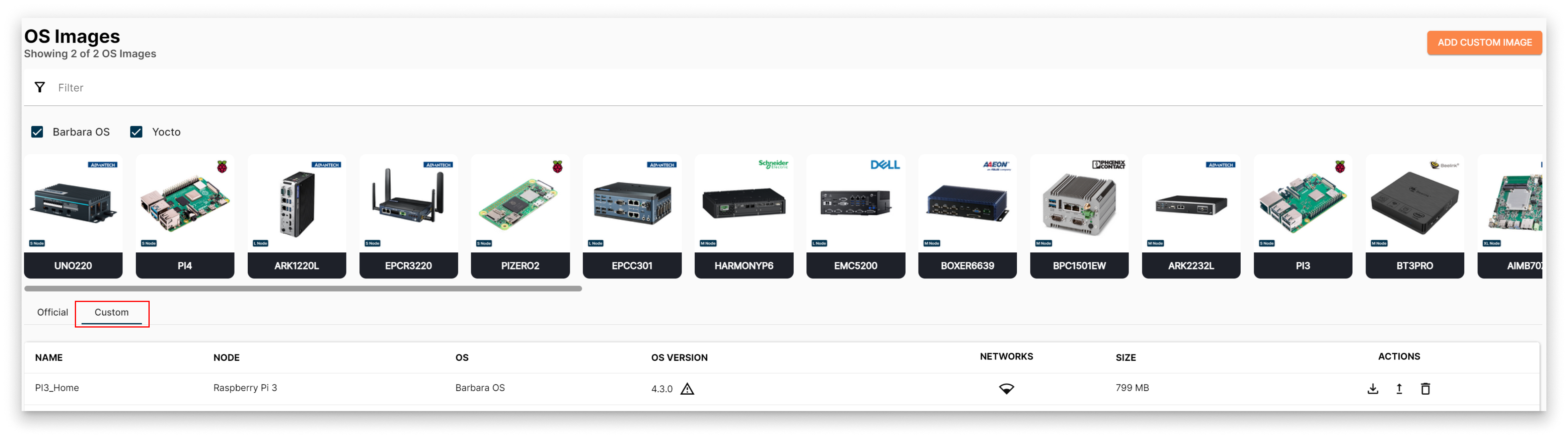 Custom Image List Custom Image List