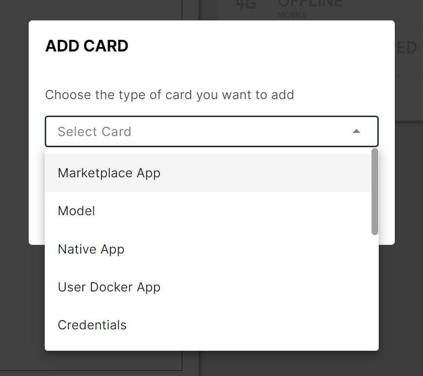 Adding a new card to a node