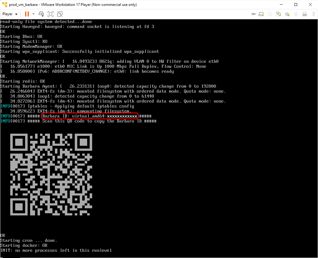 Barbara ID in screen Barbara ID in screen