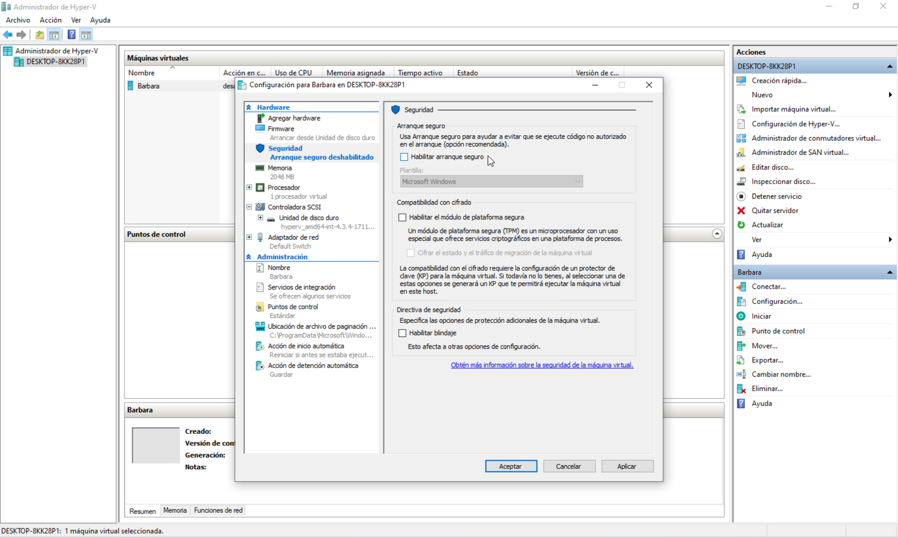 Disable Secure Bootup