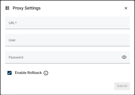 Proxy Edit Pop-Up Proxy Edit Pop-Up