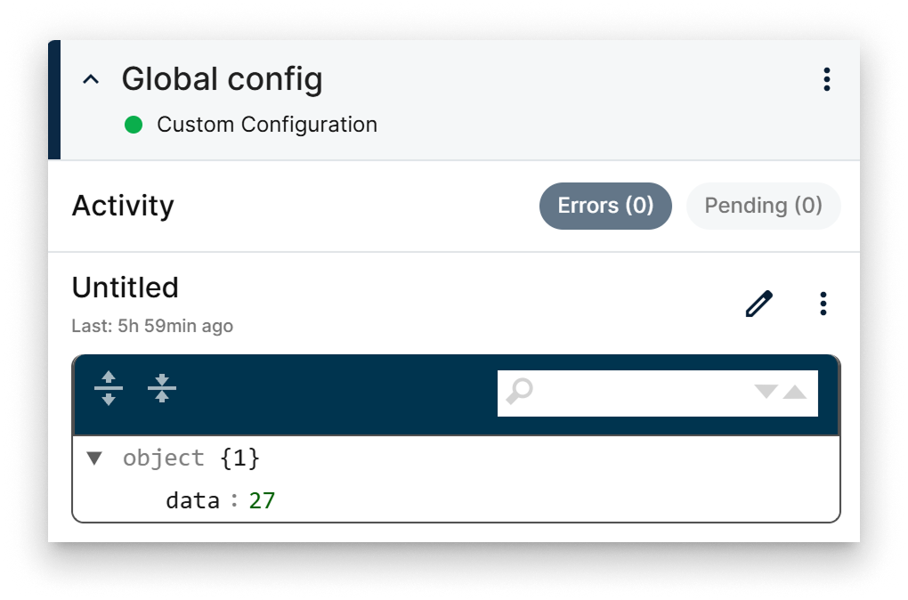 Cluster Information Card Cluster Information Card
