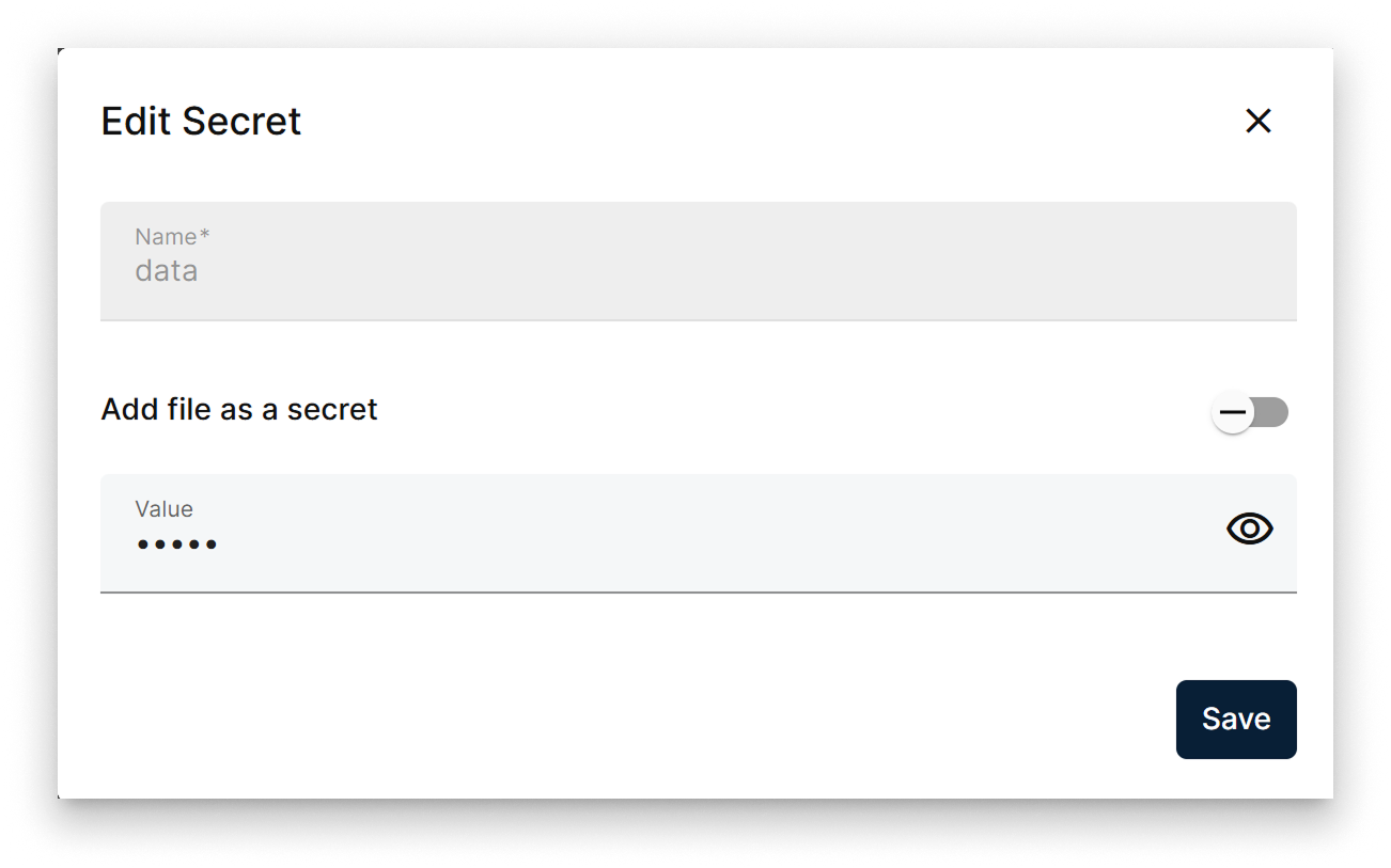 Edit Secret Edit Secret