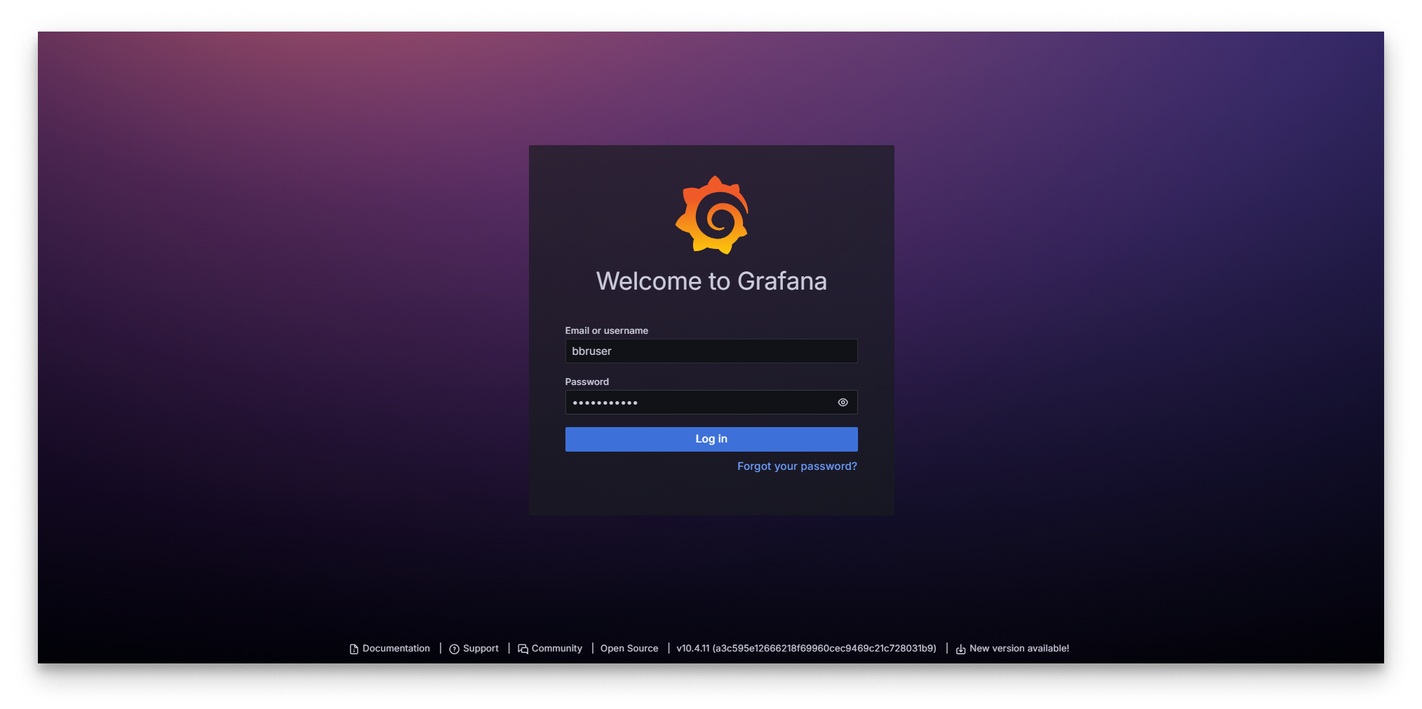 Grafana Login Grafana Login