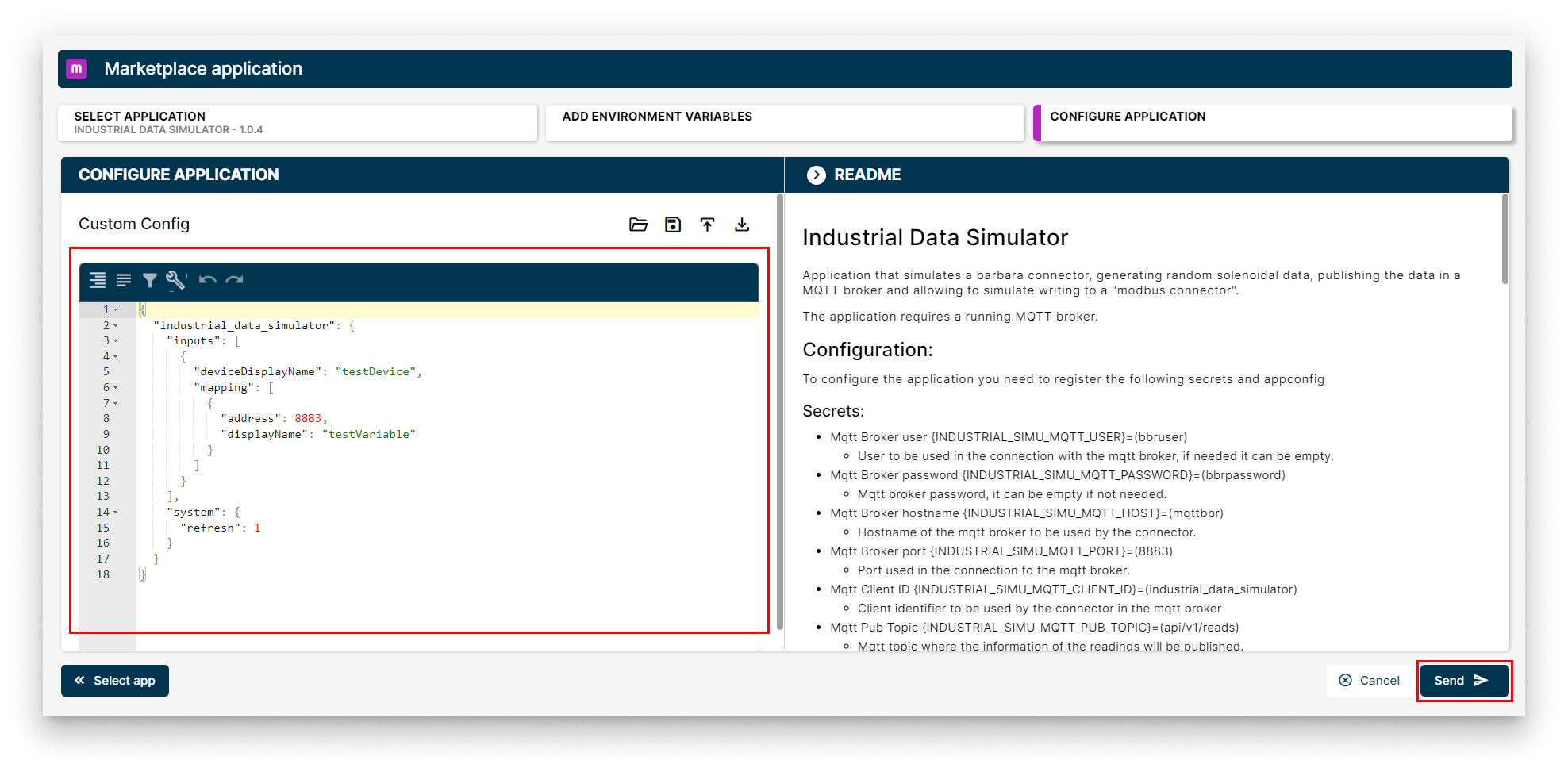 Configure Application Configure Application