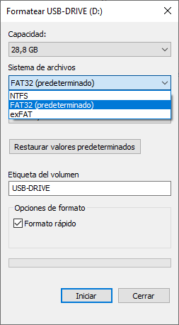 Format your USB drive Format your USB drive
