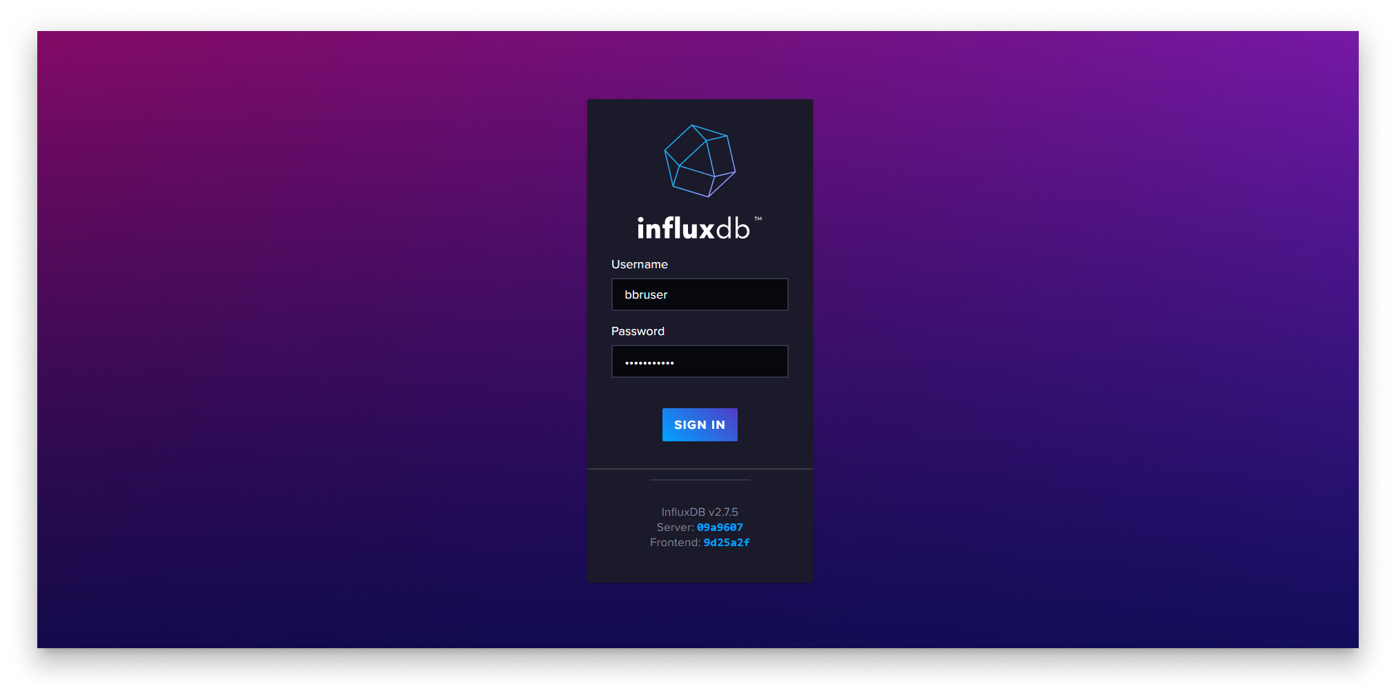 InfluxDB Home InfluxDB Home