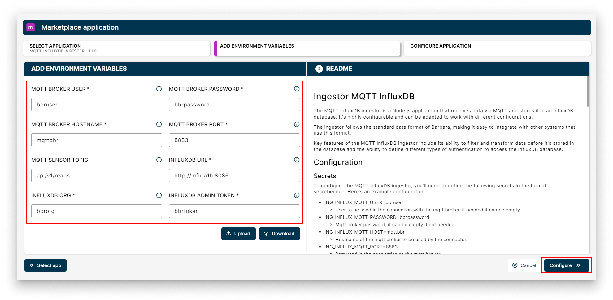 Add Env Variables Add Env Variables