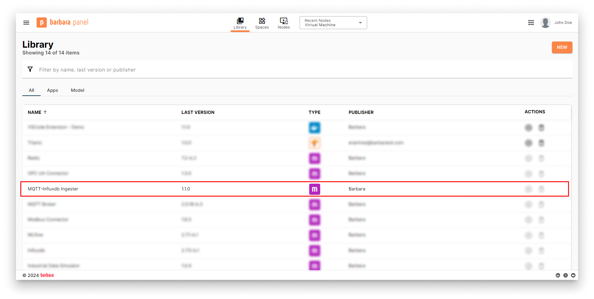 MQTT-InfluxDB Ingester in Panel's library MQTT-InfluxDB Ingester in Panel's library