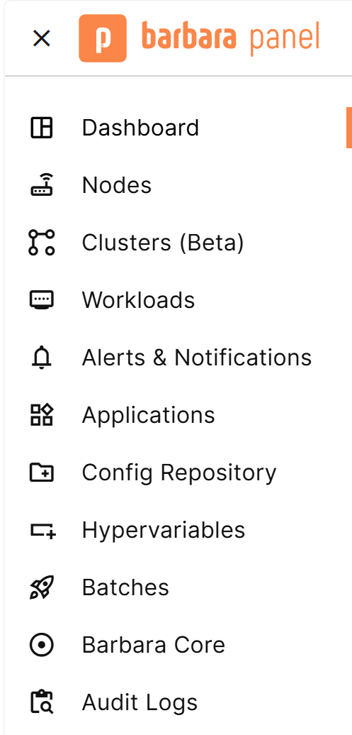 Batches entry in the left sidebar