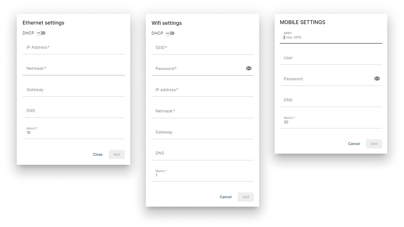 Custom Image's Network settings Custom Image's Network settings