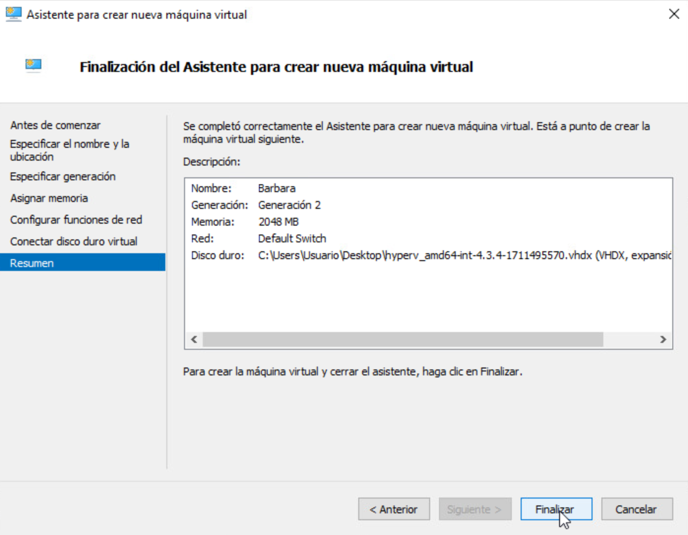 Review configuration