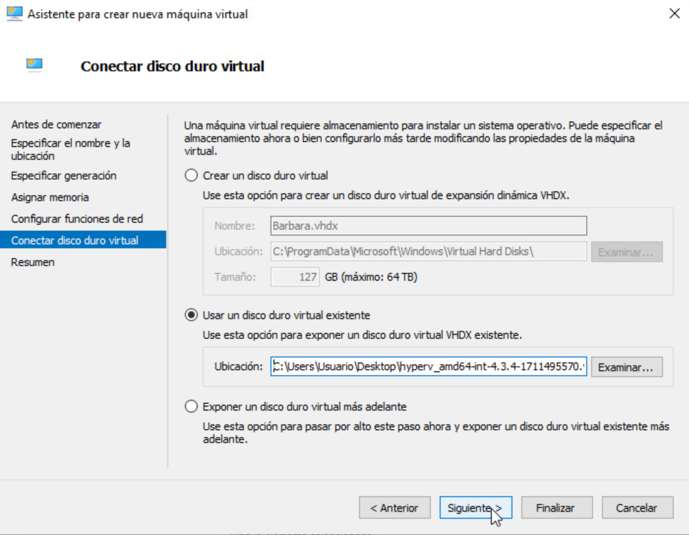 Select Downloaded OS