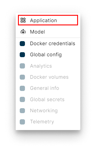 Select Application Select Application