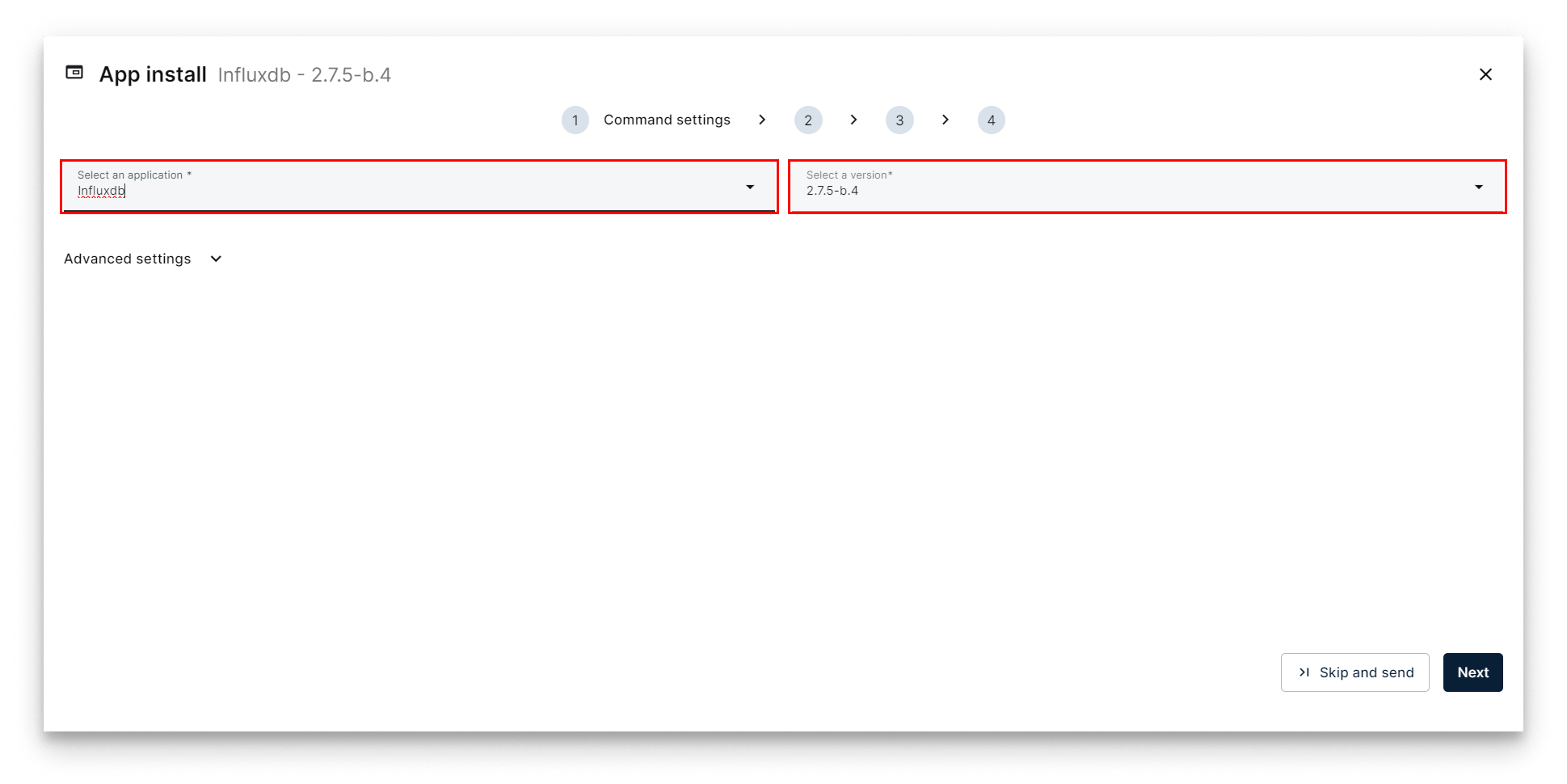 Select InfluxDB Select InfluxDB