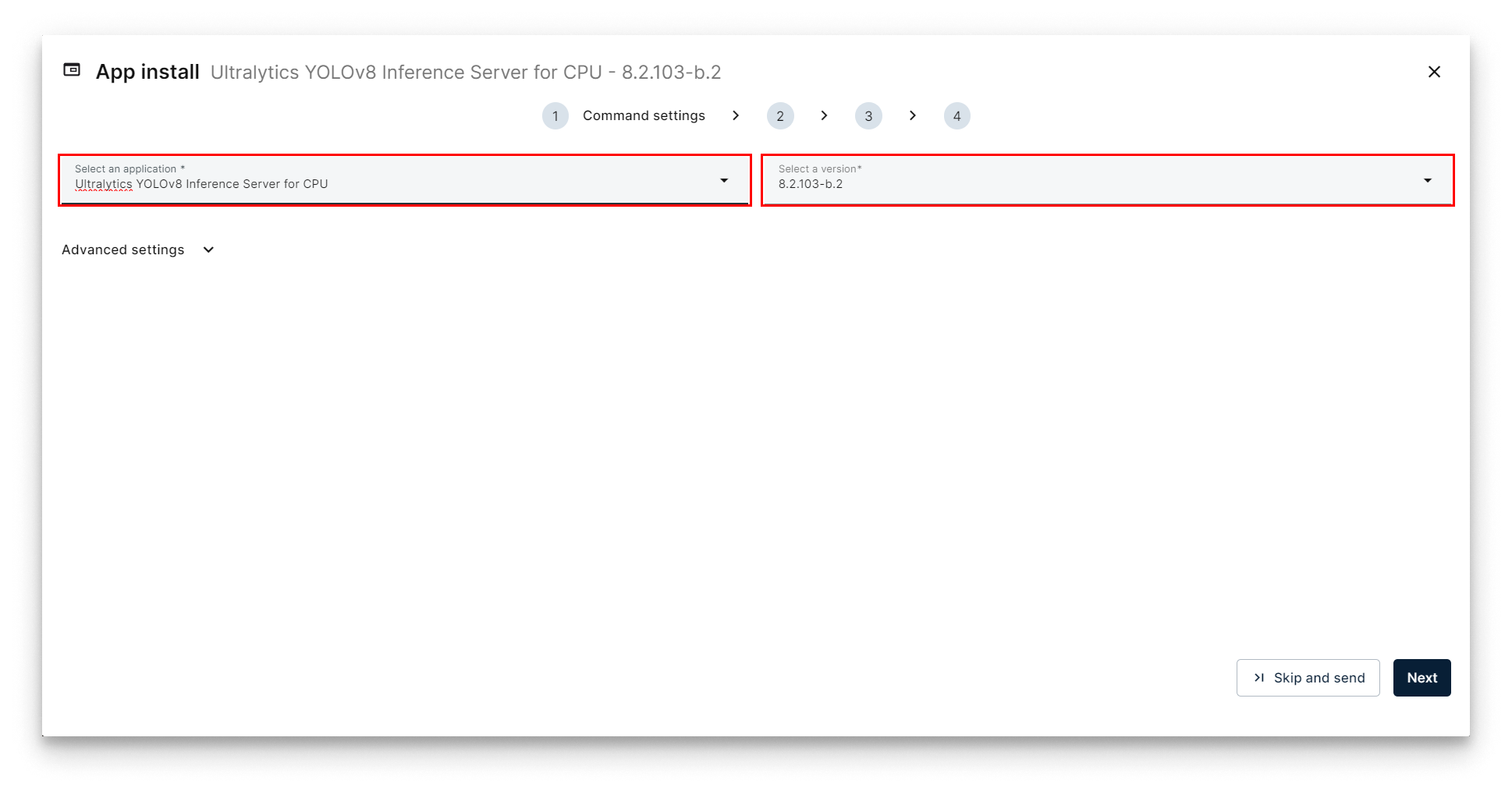 Select Ultralytics YOLOv8 Select Ultralytics YOLOv8