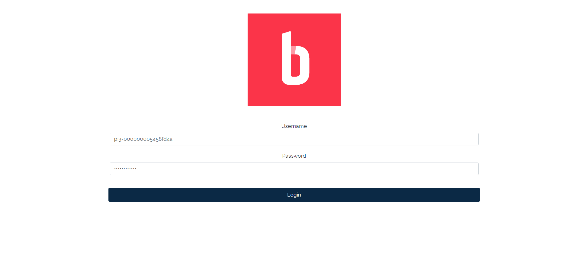 Local Interface Login Local Interface Login
