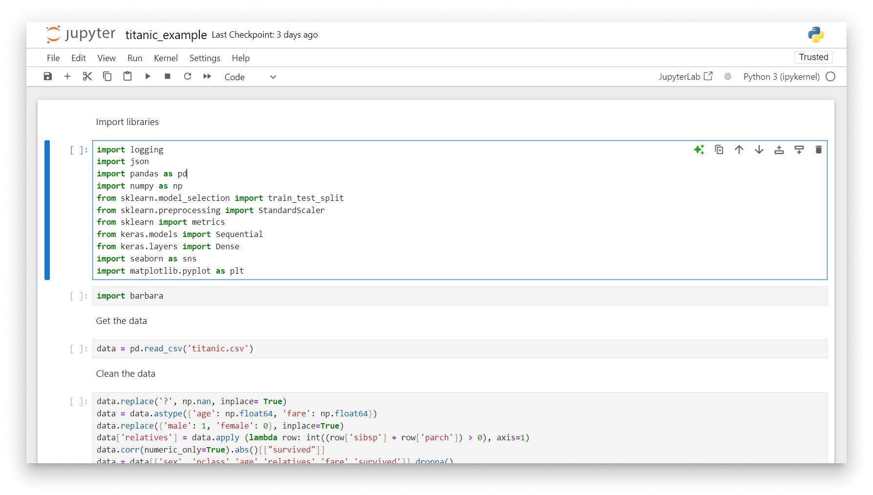 Jupyter Notebook Jupyter Notebook