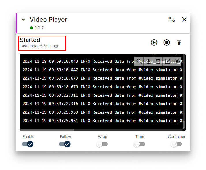 Video player installed Video player installed