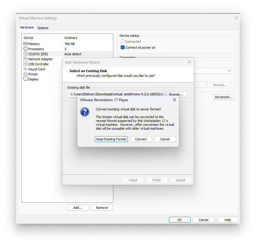 Select Keep Existing Format Select Keep Existing Format