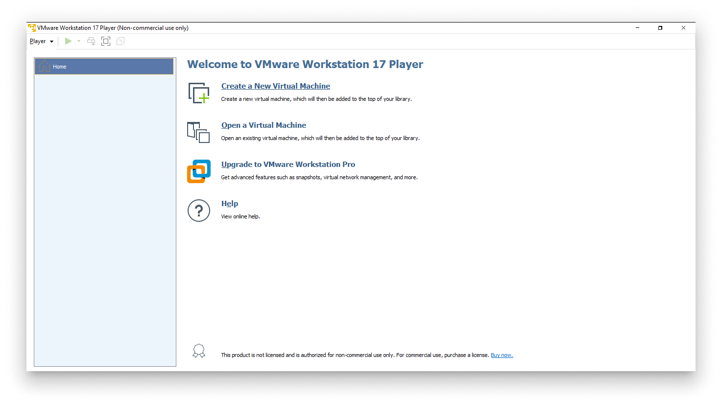 New vm in vmware New vm in vmware