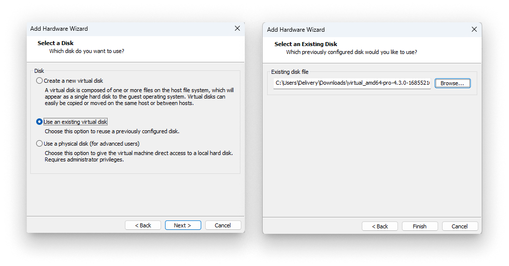 Select Disk File Select Disk File