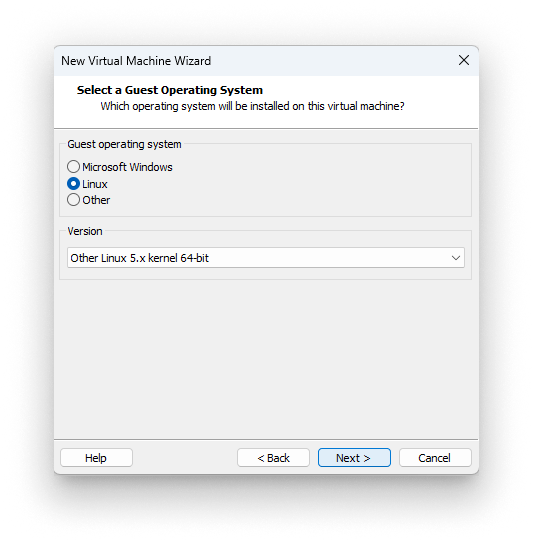 Select Linux OS Select Linux OS