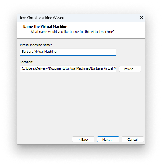 Select OS location Select OS location