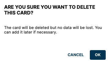 Hide Docker Volumes Card Modal