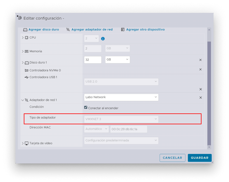 Select Network Driver Select Network Driver
