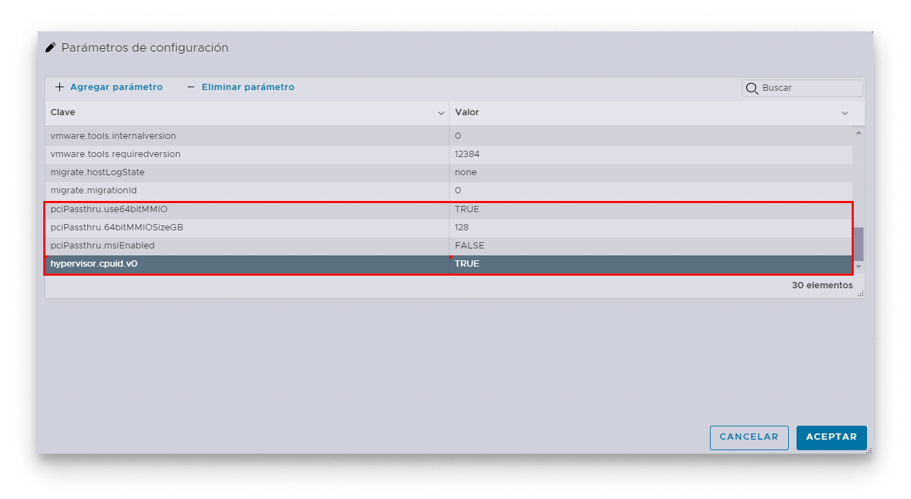 Configuration Parameters finally added