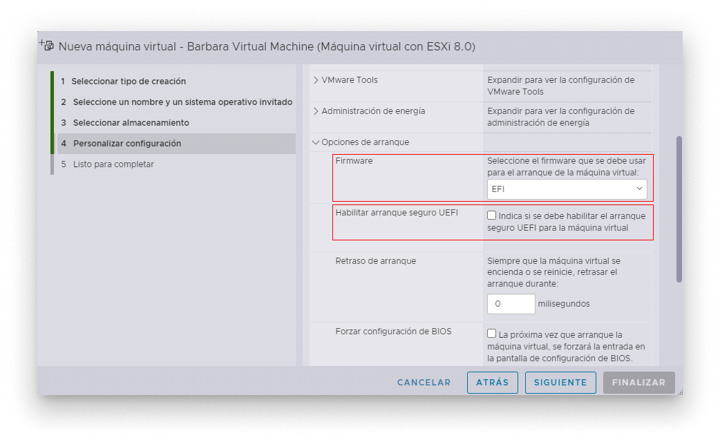 Select EFI Select EFI
