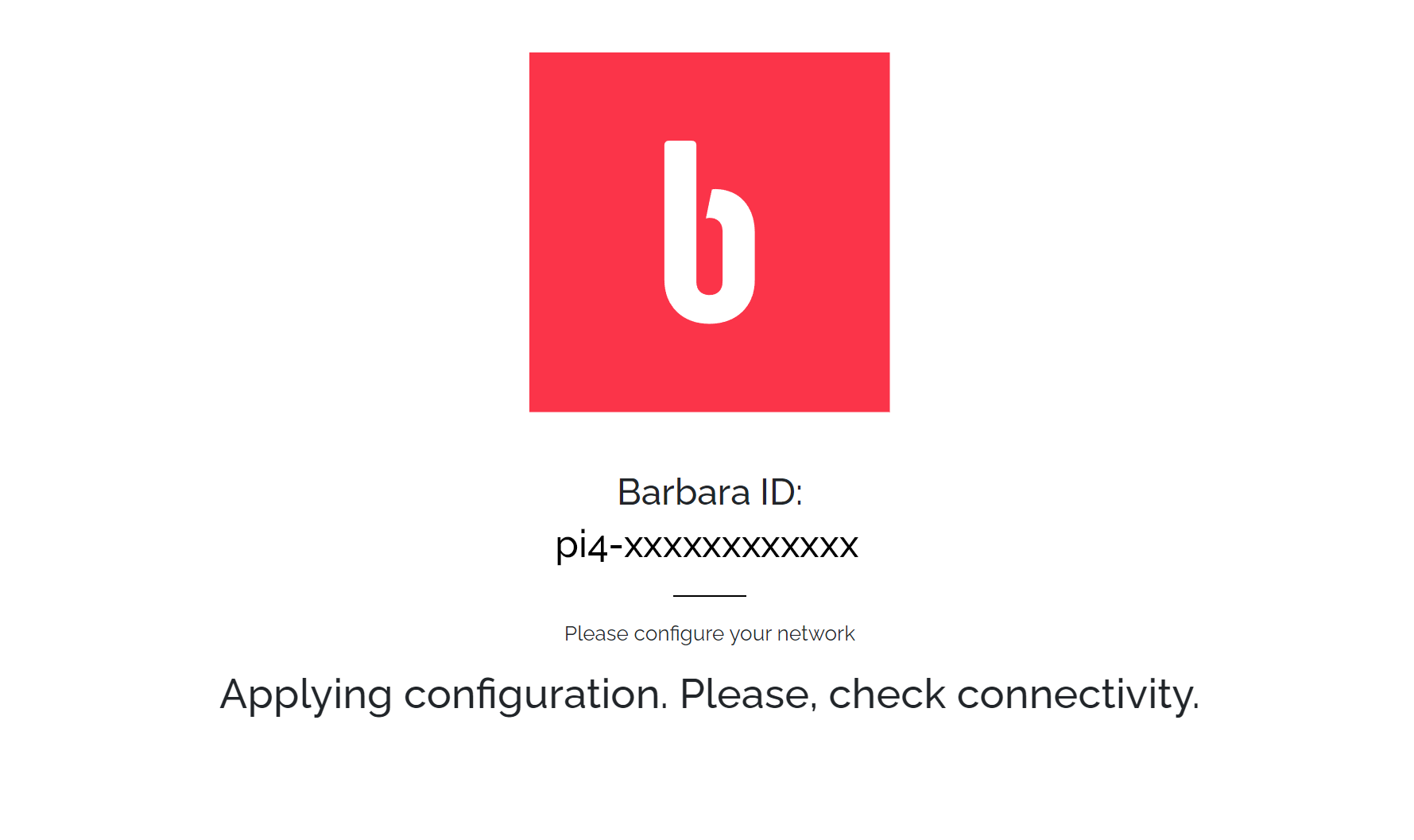Applying Network Config Applying Network Config